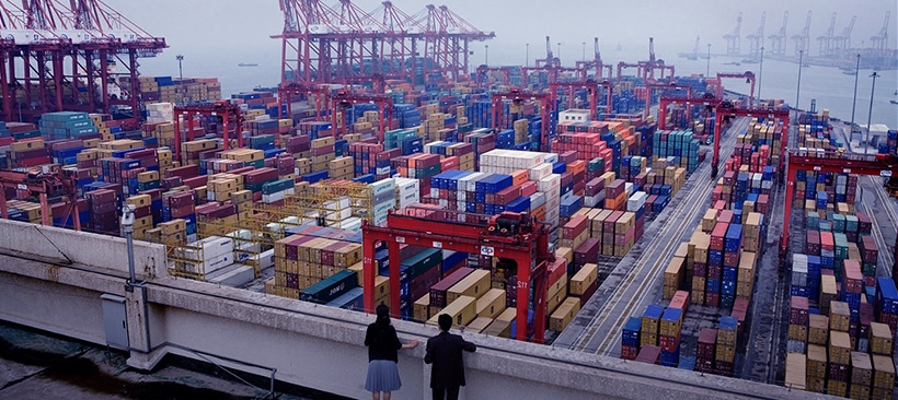 importation et exportation de conteneurs dans un port de chine conteneur de marchandises et produits dans un port chinois